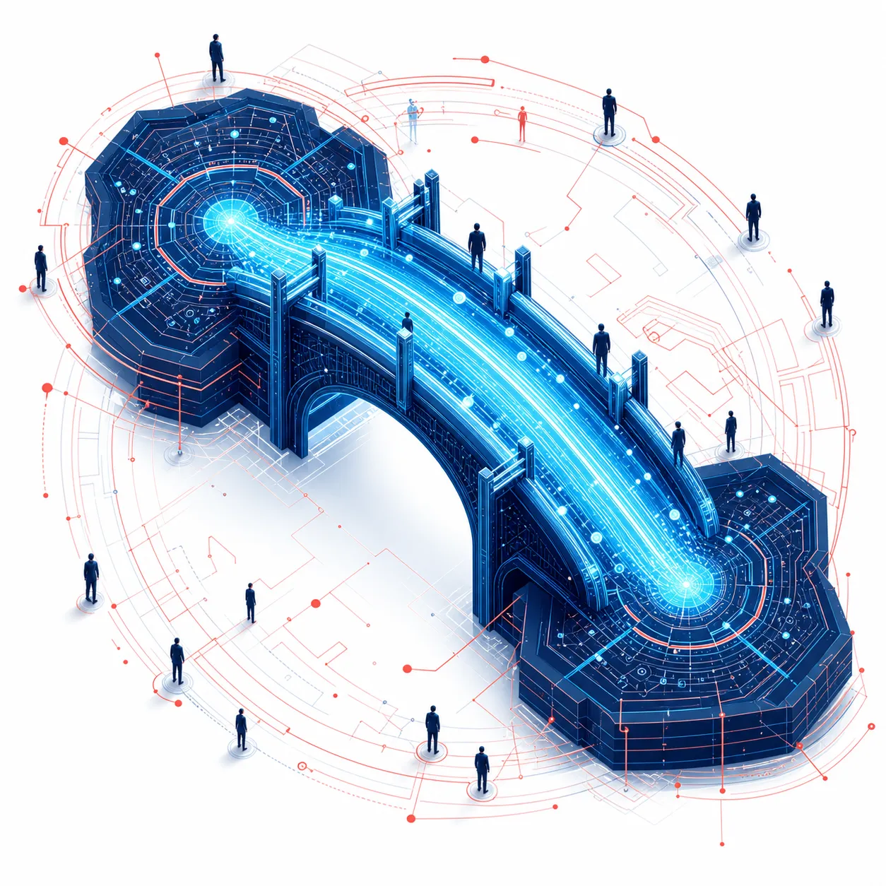 Business connectivity linking two sites across UK carrier networks